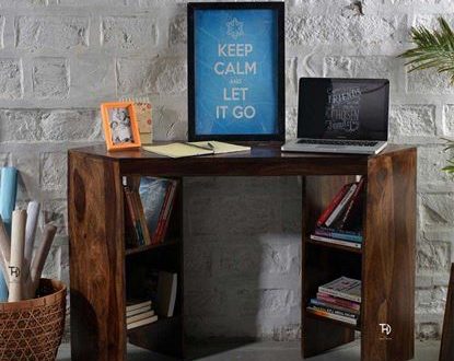 wooden study table design