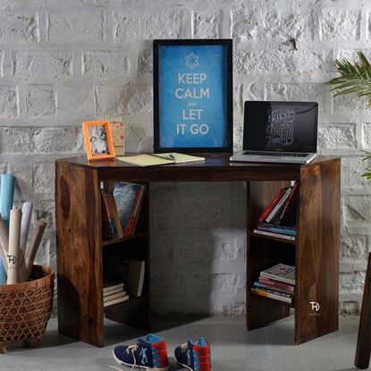 wooden study table design